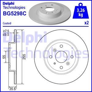 Delphi BG5298C Диск гальмівний BG5298C: Купити в Україні - Добра ціна на EXIST.UA!