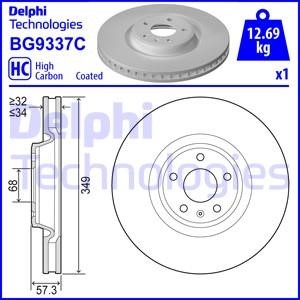 Delphi BG9337C Диск гальмівний передній вентильований BG9337C: Купити в Україні - Добра ціна на EXIST.UA!