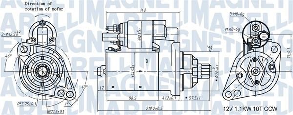 Magneti marelli 063721322010 Стартер 063721322010: Купити в Україні - Добра ціна на EXIST.UA!