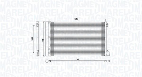 Magneti marelli 350203779000 Радіатор кондиціонера (Конденсатор) 350203779000: Купити в Україні - Добра ціна на EXIST.UA!