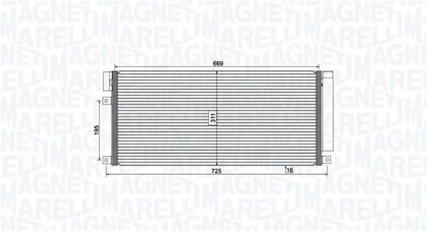 Magneti marelli 350203806000 Радіатор кондиціонера (Конденсатор) 350203806000: Купити в Україні - Добра ціна на EXIST.UA!