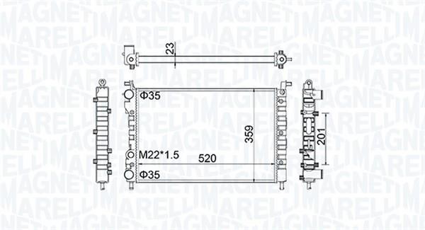 Magneti marelli 350213171100 Радіатор охолодження двигуна 350213171100: Купити в Україні - Добра ціна на EXIST.UA!