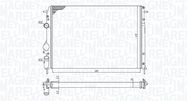 Magneti marelli 350213198500 Радіатор охолодження двигуна 350213198500: Купити в Україні - Добра ціна на EXIST.UA!