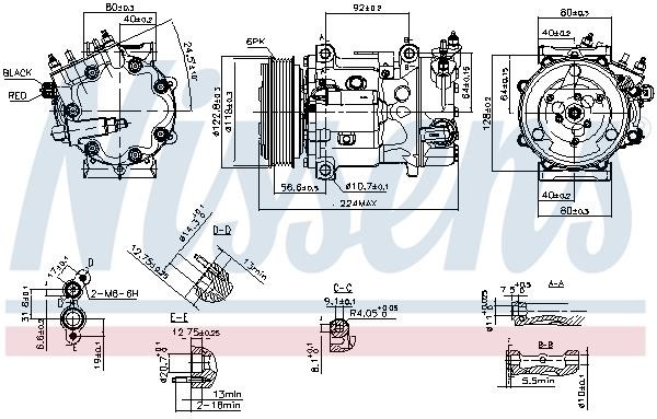 Компрессор кондиционера Nissens 890744