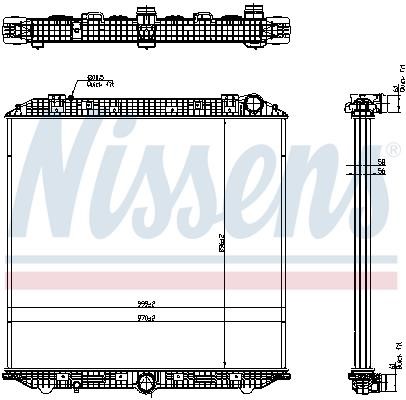 Nissens 671750 Радіатор охолодження двигуна 671750: Купити в Україні - Добра ціна на EXIST.UA!