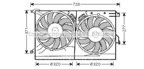 Prasco SB7502 Вентилятор радіатора охолодження SB7502: Купити в Україні - Добра ціна на EXIST.UA!