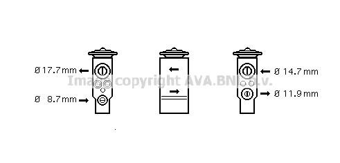 Prasco OL1347 Клапан розширювальний кондиціонеру OL1347: Купити в Україні - Добра ціна на EXIST.UA!