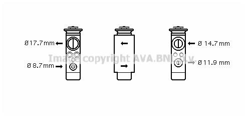 Prasco OL1412 Клапан розширювальний кондиціонеру OL1412: Купити в Україні - Добра ціна на EXIST.UA!