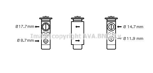 Prasco OL1461 Клапан розширювальний кондиціонеру OL1461: Приваблива ціна - Купити в Україні на EXIST.UA!