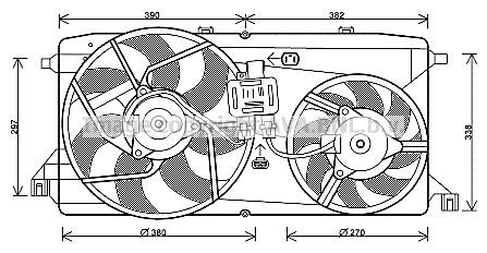 Prasco FD7543 Вентилятор радіатора охолодження FD7543: Купити в Україні - Добра ціна на EXIST.UA!