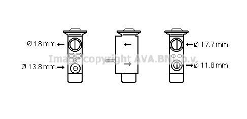 Prasco VO1162 Клапан розширювальний кондиціонеру VO1162: Купити в Україні - Добра ціна на EXIST.UA!