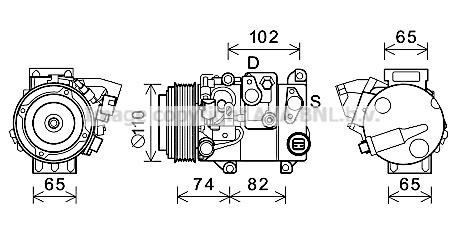 Prasco TOK682 Компресор кондиціонера TOK682: Купити в Україні - Добра ціна на EXIST.UA!