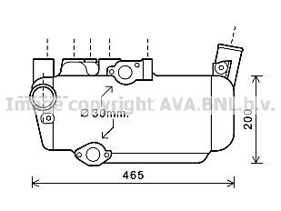 Prasco DF3053 Радіатор масляний DF3053: Купити в Україні - Добра ціна на EXIST.UA!