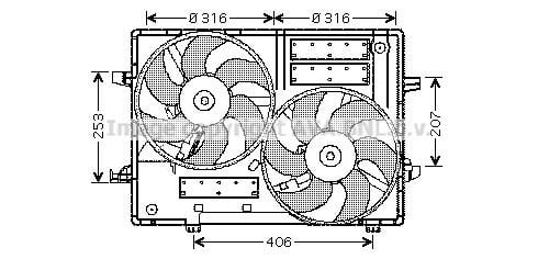 Prasco JR7501 Вентилятор радіатора охолодження JR7501: Купити в Україні - Добра ціна на EXIST.UA!