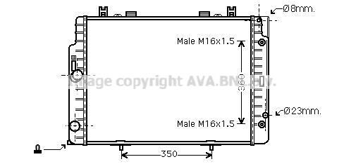 Prasco MSA2132 Радіатор охолодження двигуна MSA2132: Купити в Україні - Добра ціна на EXIST.UA!