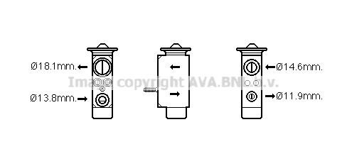 Prasco FD1492 Клапан розширювальний кондиціонеру FD1492: Купити в Україні - Добра ціна на EXIST.UA!