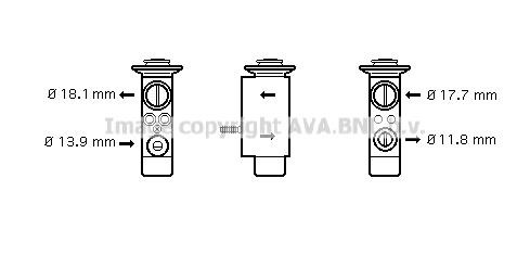 Prasco BW1238 Клапан розширювальний кондиціонеру BW1238: Купити в Україні - Добра ціна на EXIST.UA!