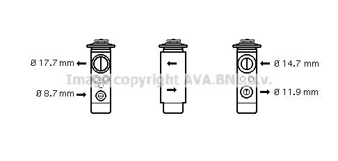 Prasco OL1580 Клапан розширювальний кондиціонеру OL1580: Купити в Україні - Добра ціна на EXIST.UA!
