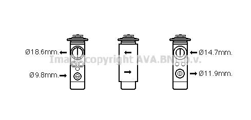 Prasco VO1172 Клапан розширювальний кондиціонеру VO1172: Купити в Україні - Добра ціна на EXIST.UA!