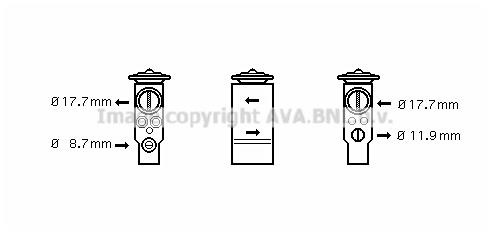 Prasco OL1411 Клапан розширювальний кондиціонеру OL1411: Купити в Україні - Добра ціна на EXIST.UA!