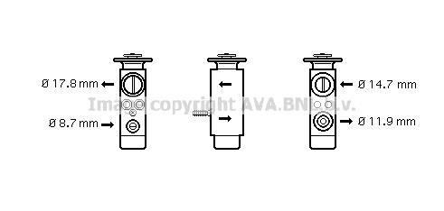 Prasco BW1088 Клапан розширювальний кондиціонеру BW1088: Купити в Україні - Добра ціна на EXIST.UA!