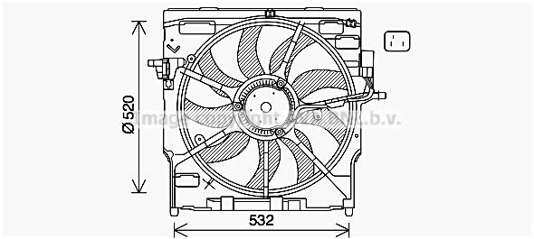 Prasco BW7563 Вентилятор радіатора охолодження BW7563: Купити в Україні - Добра ціна на EXIST.UA!