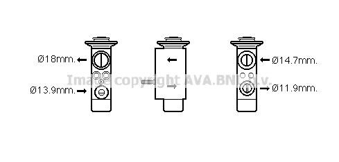 Prasco BW1441 Клапан розширювальний кондиціонеру BW1441: Приваблива ціна - Купити в Україні на EXIST.UA!