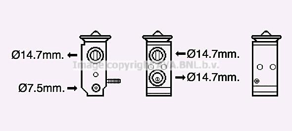 Prasco HY1579 Клапан розширювальний кондиціонеру HY1579: Купити в Україні - Добра ціна на EXIST.UA!