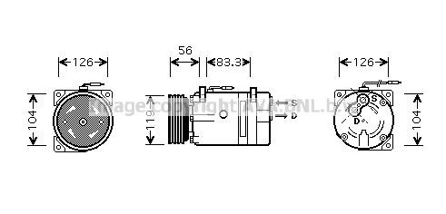 Prasco RTK310 Компресор кондиціонера RTK310: Купити в Україні - Добра ціна на EXIST.UA!