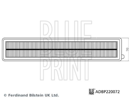 Blue Print ADBP220072 Повітряний фільтр ADBP220072: Купити в Україні - Добра ціна на EXIST.UA!