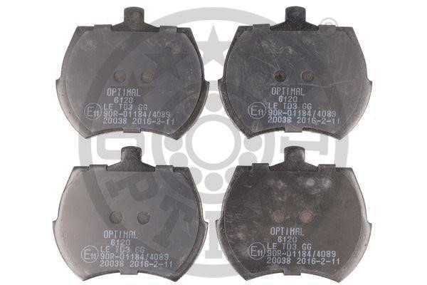 Optimal BP-06120 Гальмівні колодки передні, комплект BP06120: Купити в Україні - Добра ціна на EXIST.UA!