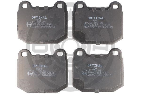 Optimal BP-09164 Гальмівні колодки передні, комплект BP09164: Купити в Україні - Добра ціна на EXIST.UA!