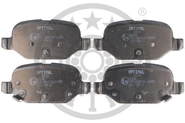 Optimal BP-12639 Гальмівні колодки задні, комплект BP12639: Купити в Україні - Добра ціна на EXIST.UA!