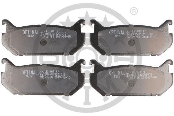 Optimal BP-09812 Гальмівні колодки задні, комплект BP09812: Купити в Україні - Добра ціна на EXIST.UA!