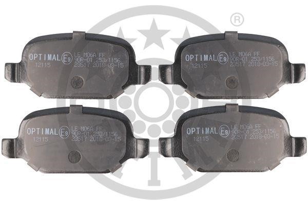 Optimal BP-12115 Гальмівні колодки задні, комплект BP12115: Купити в Україні - Добра ціна на EXIST.UA!