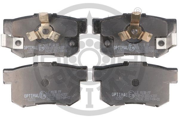 Optimal BP-12353 Гальмівні колодки задні, комплект BP12353: Купити в Україні - Добра ціна на EXIST.UA!