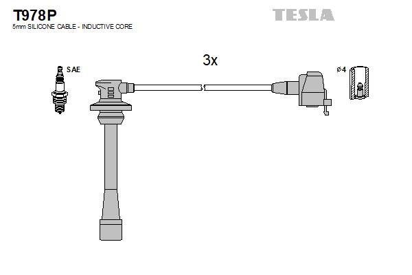 Tesla T978P Дроти високовольтні, комплект T978P: Купити в Україні - Добра ціна на EXIST.UA!