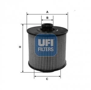 Ufi 25.173.01 Фільтр масляний 2517301: Купити в Україні - Добра ціна на EXIST.UA!
