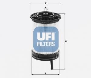 Ufi 26.130.00 Фільтр палива 2613000: Купити в Україні - Добра ціна на EXIST.UA!