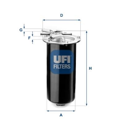 Ufi 55.411.01 Фільтр палива 5541101: Купити в Україні - Добра ціна на EXIST.UA!