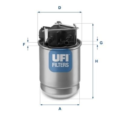 Ufi 55.517.00 Фільтр палива 5551700: Купити в Україні - Добра ціна на EXIST.UA!