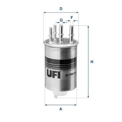 Ufi 24.188.00 Фільтр палива 2418800: Купити в Україні - Добра ціна на EXIST.UA!