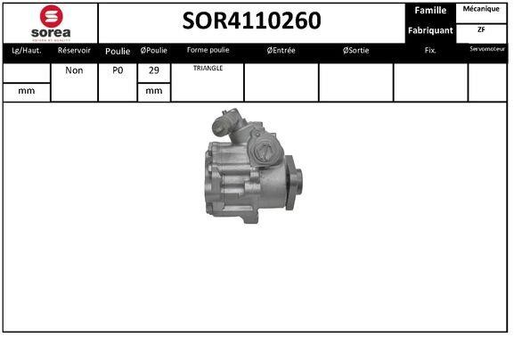 EAI SOR4110260 Насос гідропідсилювача керма SOR4110260: Купити в Україні - Добра ціна на EXIST.UA!