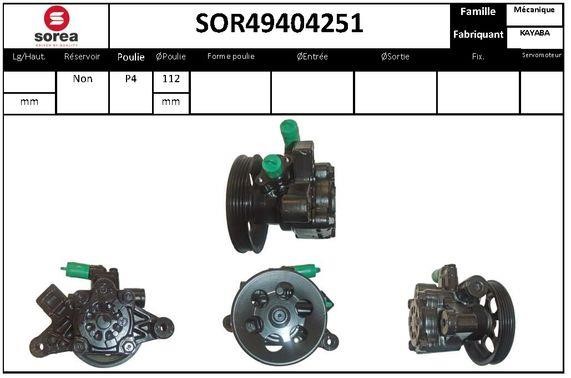 EAI SOR49404251 Насос гідропідсилювача керма SOR49404251: Купити в Україні - Добра ціна на EXIST.UA!