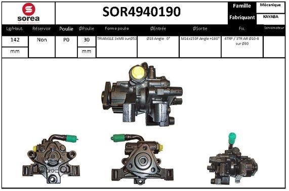 EAI SOR4940190 Насос гідропідсилювача керма SOR4940190: Купити в Україні - Добра ціна на EXIST.UA!