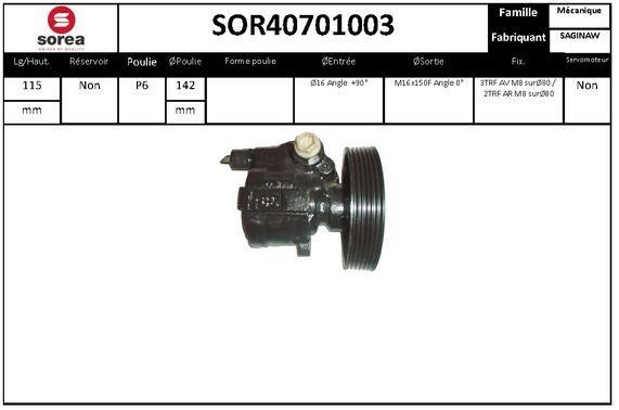 EAI SOR40701003 Насос гідропідсилювача керма SOR40701003: Купити в Україні - Добра ціна на EXIST.UA!