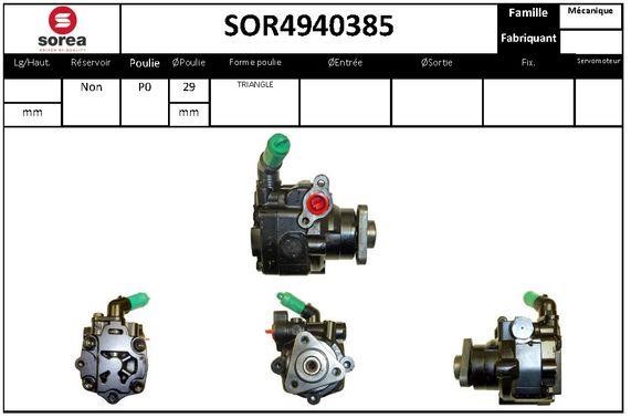 EAI SOR4940385 Насос гідропідсилювача керма SOR4940385: Купити в Україні - Добра ціна на EXIST.UA!
