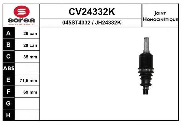 EAI CV24332K ШРКШ CV24332K: Купити в Україні - Добра ціна на EXIST.UA!