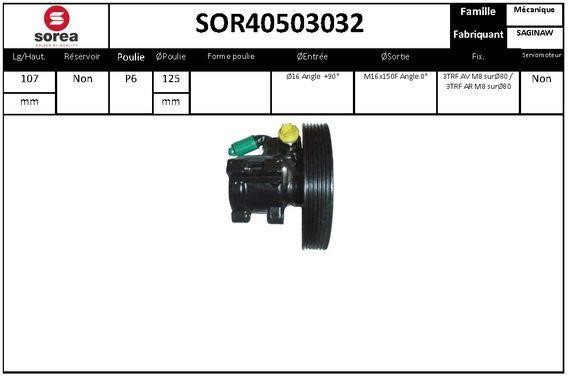 EAI SOR40503032 Насос гідропідсилювача керма SOR40503032: Купити в Україні - Добра ціна на EXIST.UA!