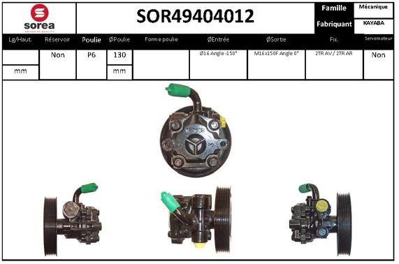 EAI SOR49404012 Насос гідропідсилювача керма SOR49404012: Купити в Україні - Добра ціна на EXIST.UA!